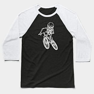 SEEMBO Alien Cycling Bicycle Bicycling Biker Biking Riding Bike Baseball T-Shirt